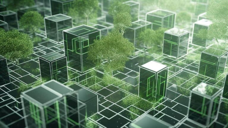 Blockchain technology fighting greenwashing with transparent sustainability verification across digital green supply chains